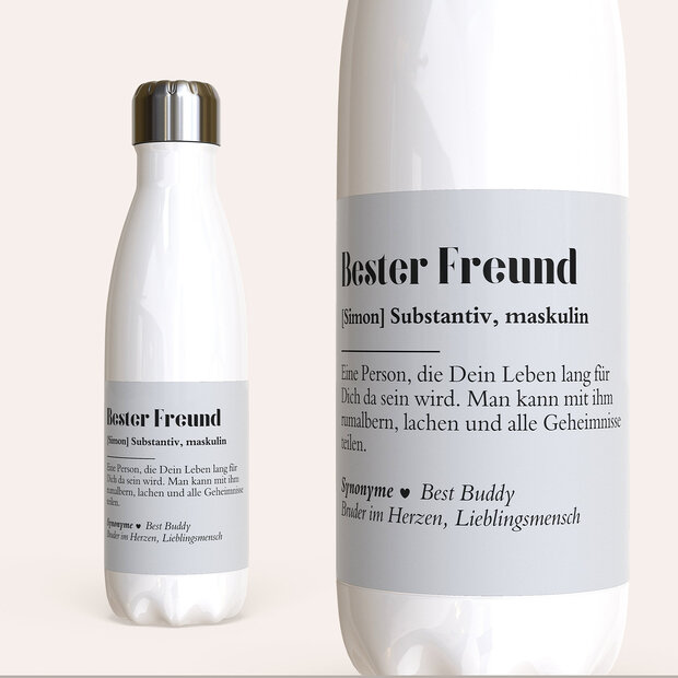 Trinkflaschen - Trinkflasche „Definition Freund