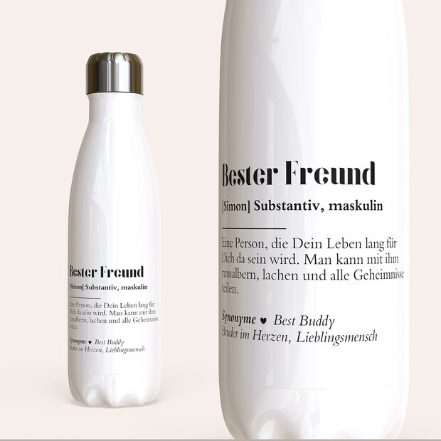 Trinkflaschen - Trinkflasche „Definition Freund