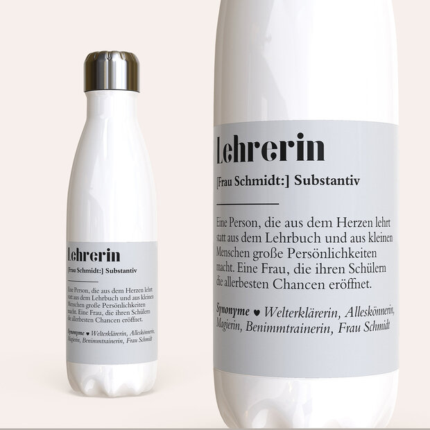 Trinkflaschen - Trinkflasche “Definition Lehrerin”