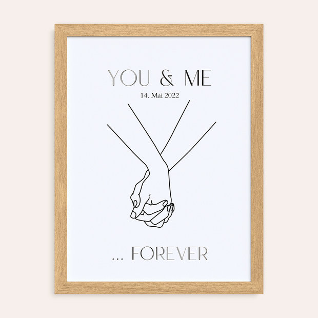 Geschenke Hochzeitstag - Wandbild “Nimm meine Hand”
