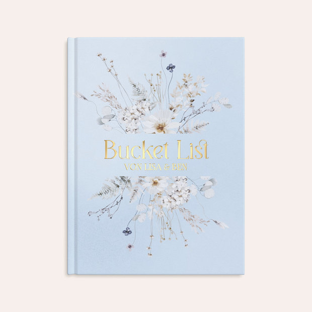 Geschenke Hochzeitstag - Bucket List Buch “Wildblumen”