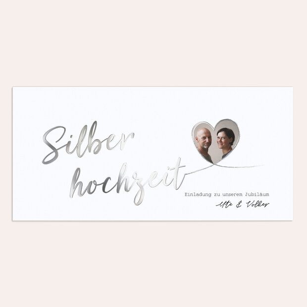 Silberhochzeit - Schwungvolles Herz