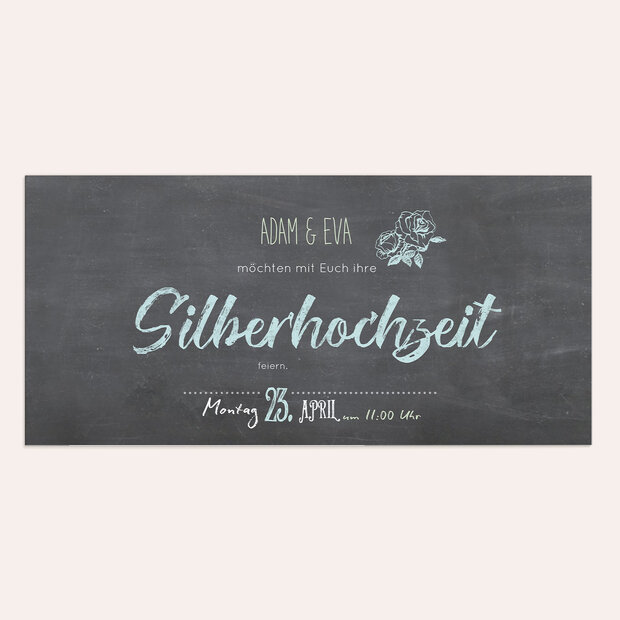 Silberhochzeit - Ankündigung