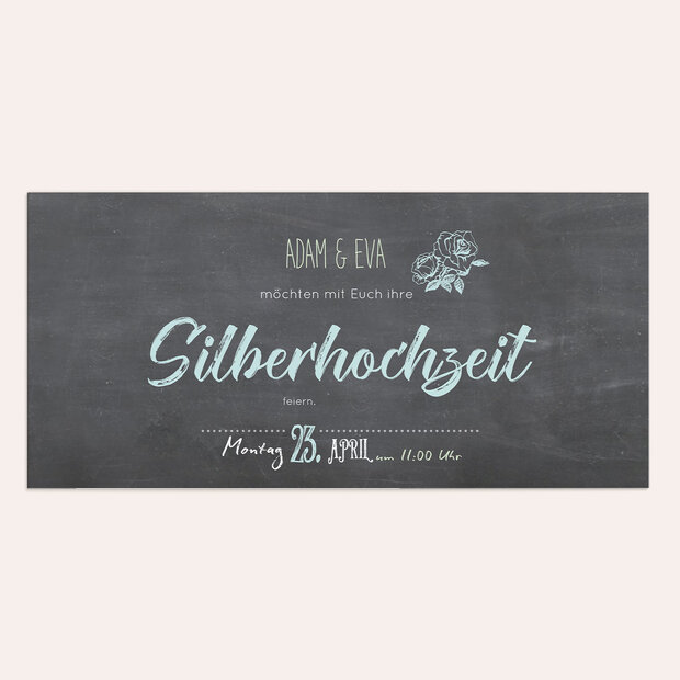 Silberhochzeit - Ankündigung