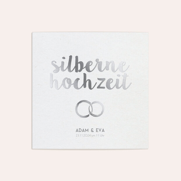 Silberhochzeit - Edles Silber