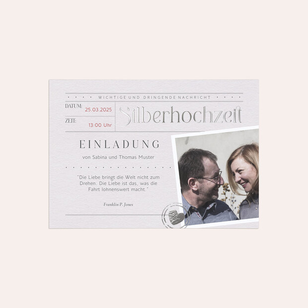 Silberhochzeit - Liebestelegramm