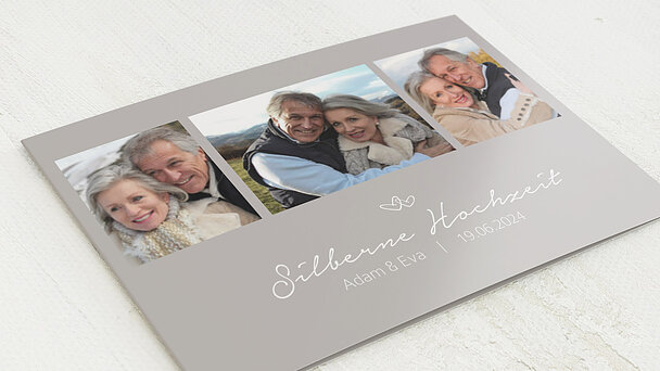 Silberhochzeit Geschenk Zum 25 Hochzeitstag Schieferuhr