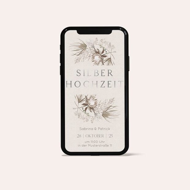 Silberhochzeit - Jubiläumsblüte