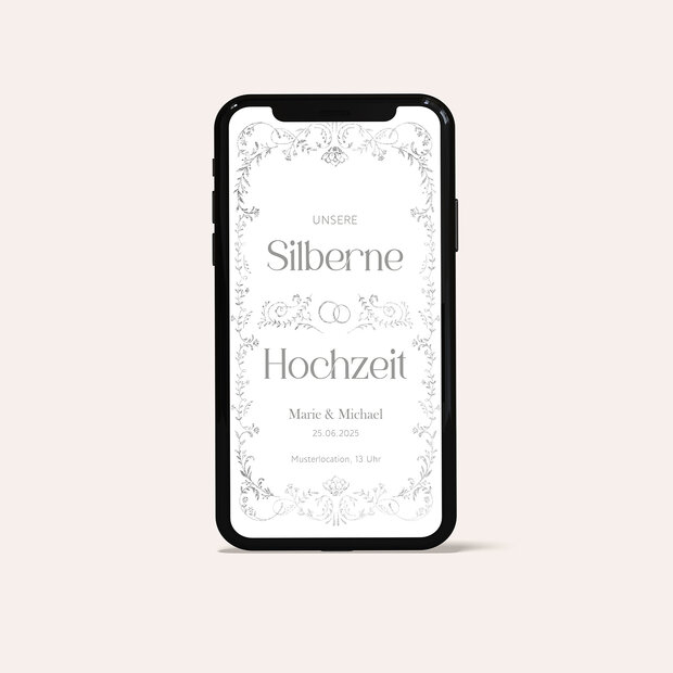 Silberhochzeit - Zart umrankt