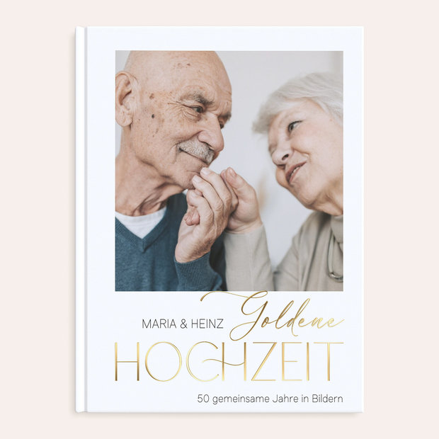 Geschenke Goldene Hochzeit - Fotobuch “Wundervolle Ehejahre”