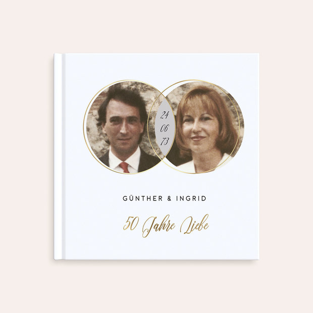 Geschenke Goldene Hochzeit - Fotobuch “Vergoldete Liebe”