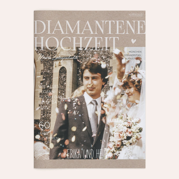 Geschenke Diamantene Hochzeit - Festschrift “Melodie des Glücks”