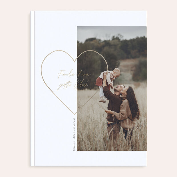 Fotobuch Familie - Zartes Herz