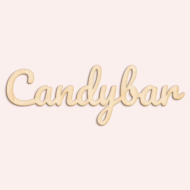 Zubehör - Holz-Schriftzug “Candybar”
