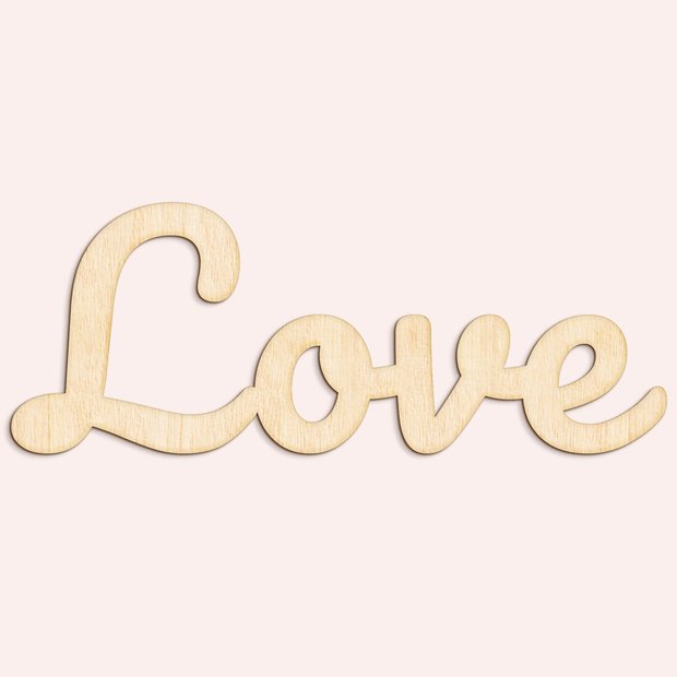 Zubehör - Holz-Schriftzug “Love”