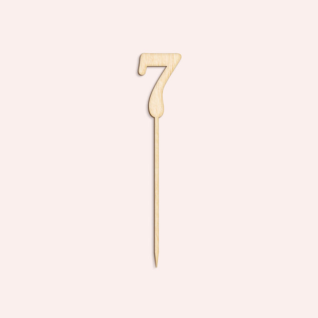 Zubehör - Holz-Cake Topper “Sweet number 7”
