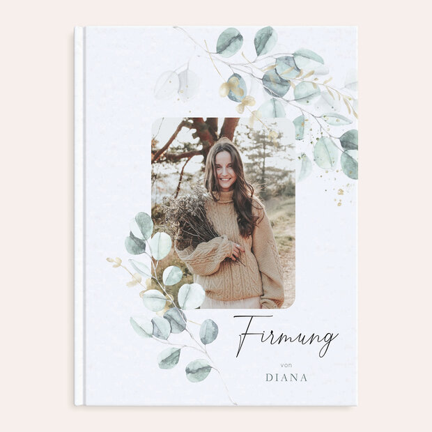 Fotobuch Firmung - Zartgrüne Blätter