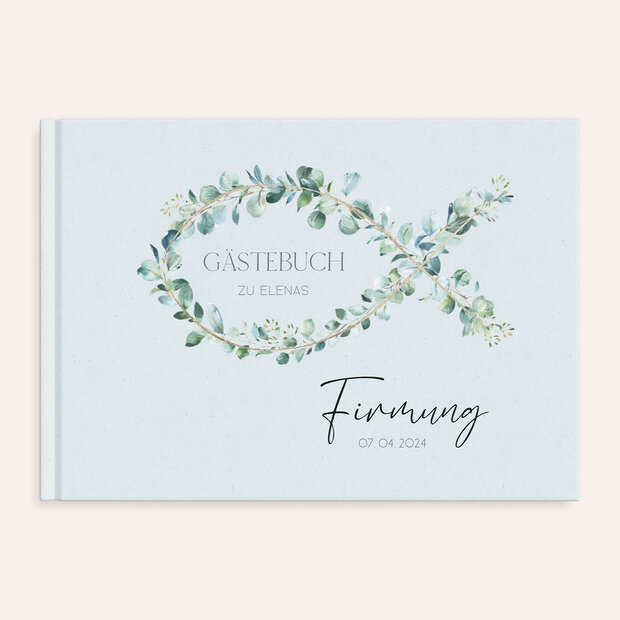 Gästebuch Firmung - Firmung Karte Fisch