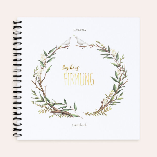 Gästebuch Firmung - Firmungskranz