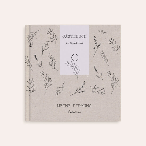 Gästebuch Firmung - Wiesenkräuter