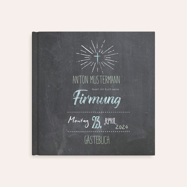 Gästebuch Firmung - Ankündigung