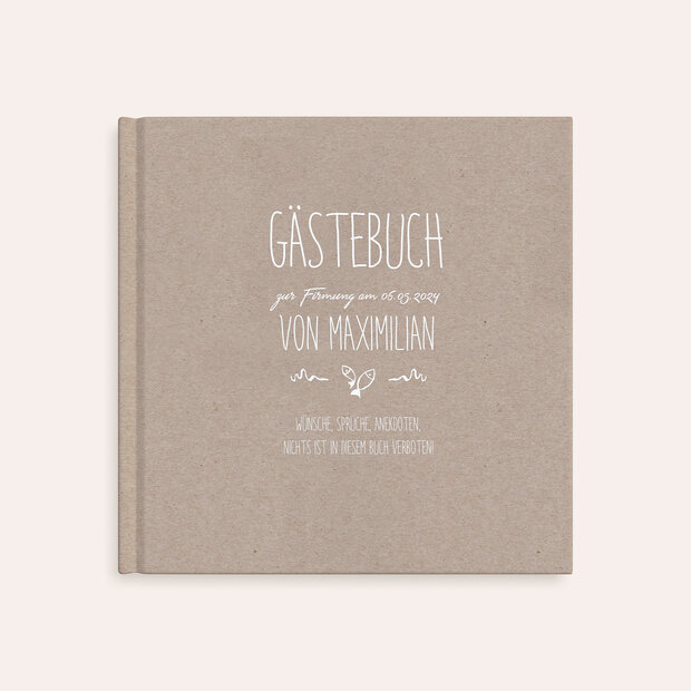Gästebuch Firmung - Rustique