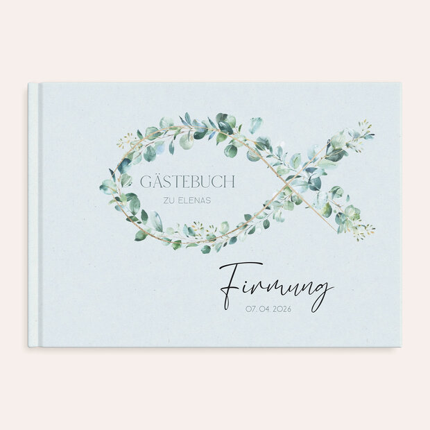 Gästebuch Firmung - Firmung Karte Fisch