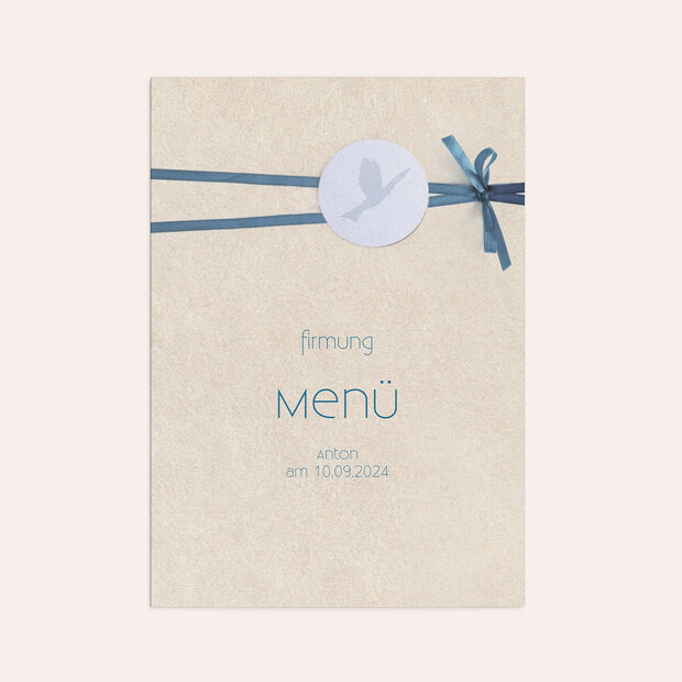 Cartes de menu Confirmation - Kraftvoll