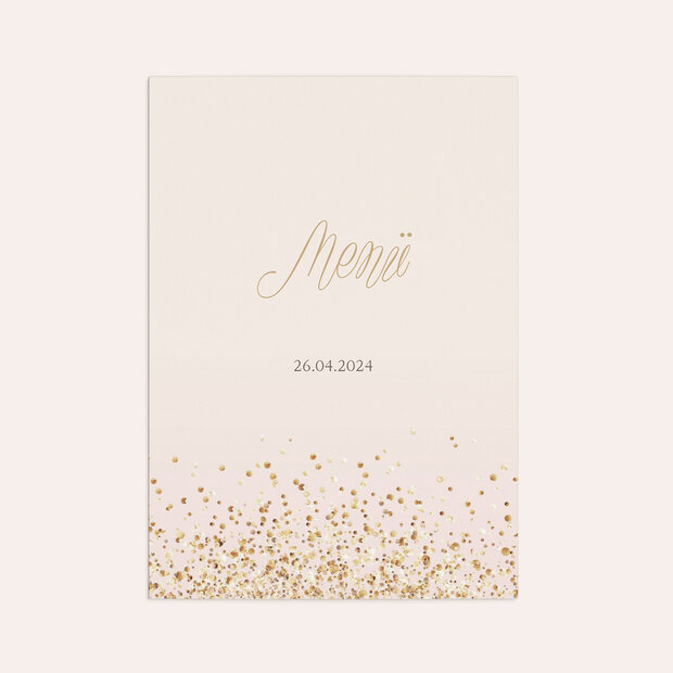 Cartes de menu Confirmation - Geflitter Firmung