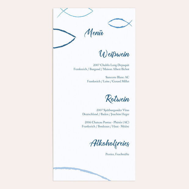 Menükarten Firmung - Bedeutung