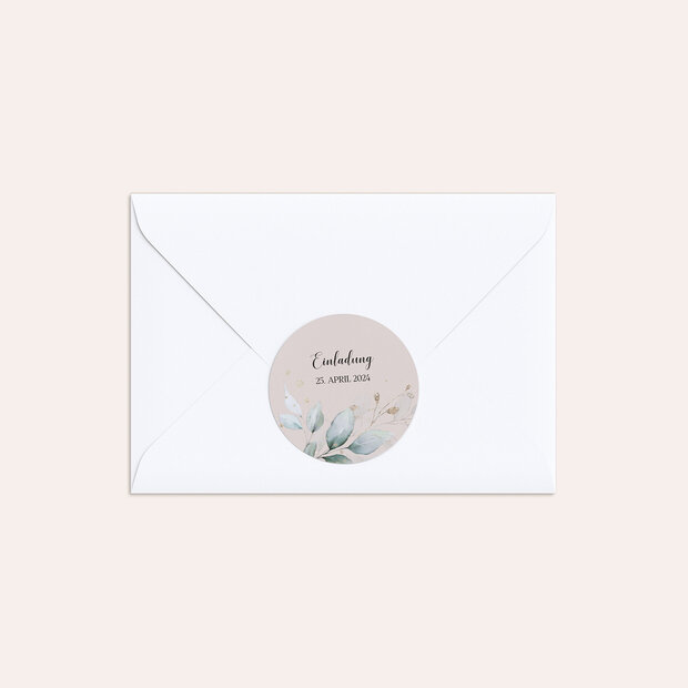 Briefsiegel Konfirmation - Stilvoller Fisch