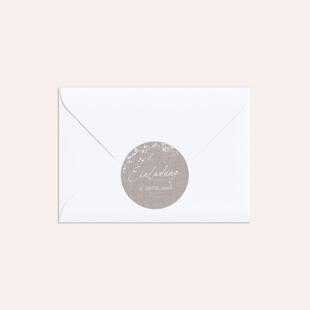 Briefsiegel Kommunion - Elegante Blütenranken