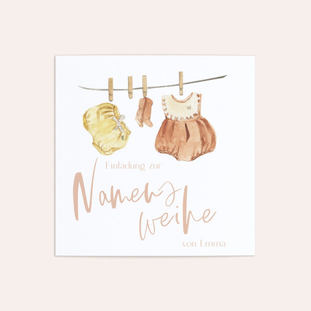 Einladungskarten Namensweihe - Babyträume