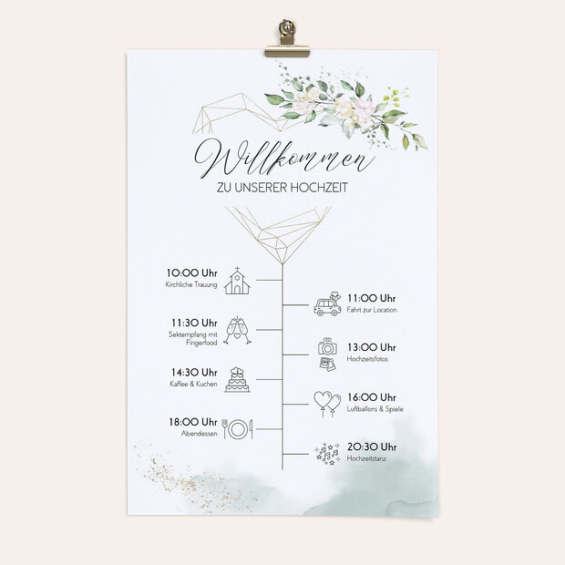 Ablaufplan Hochzeit - Herzliche Eleganz