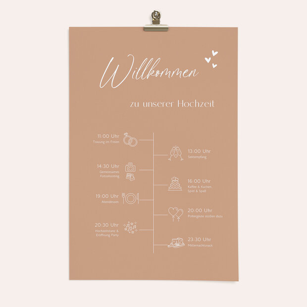 Ablaufplan Hochzeit - Romantische Verkündigung