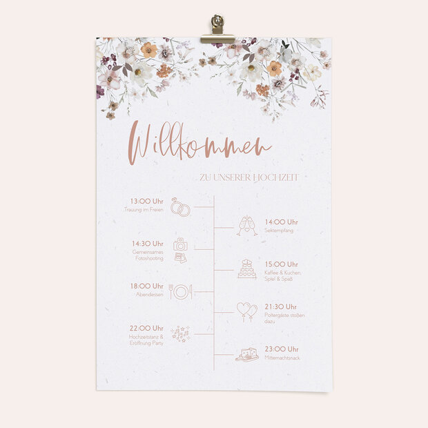 Ablaufplan Hochzeit - Zärtliche Verbindung