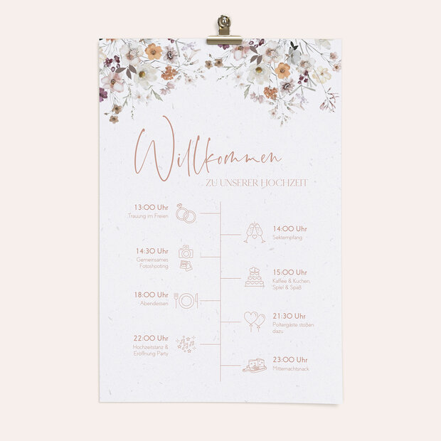 Ablaufplan Hochzeit - Zärtliche Verbindung