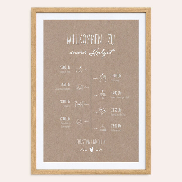 Ablaufplan Hochzeit - Rustique
