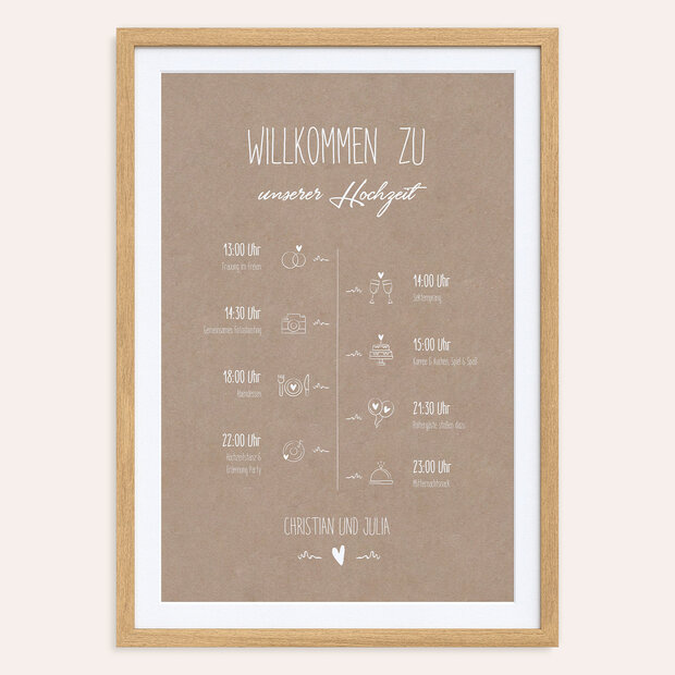 Ablaufplan Hochzeit - Rustique