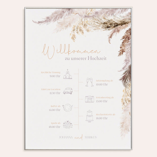 Ablaufplan Hochzeit - Federleichte Traumhochzeit
