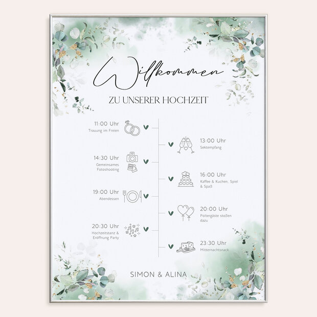 Ablaufplan Hochzeit - Anmutige Eleganz