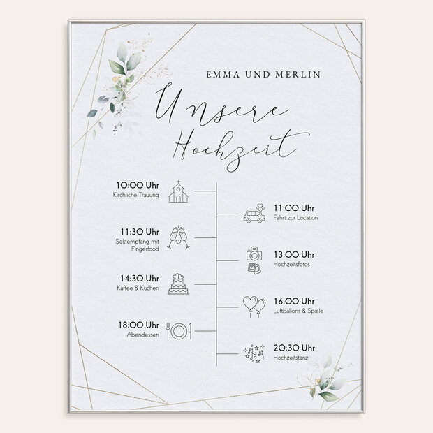 Ablaufplan Hochzeit - Traumbouquet