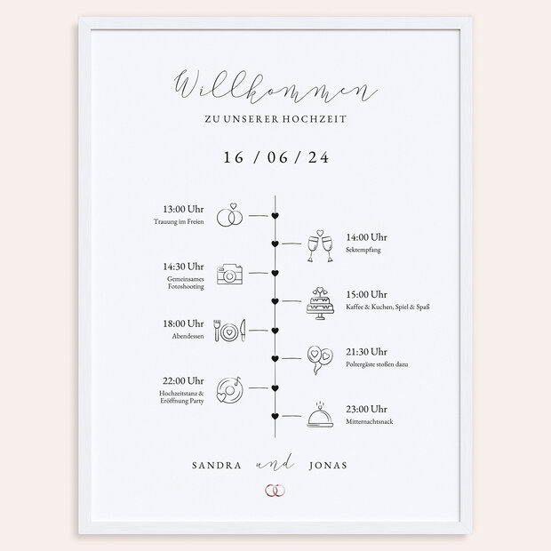 Ablaufplan Hochzeit - You & Me