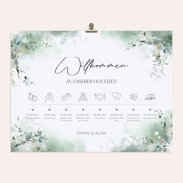 Ablaufplan Hochzeit - Anmutige Eleganz