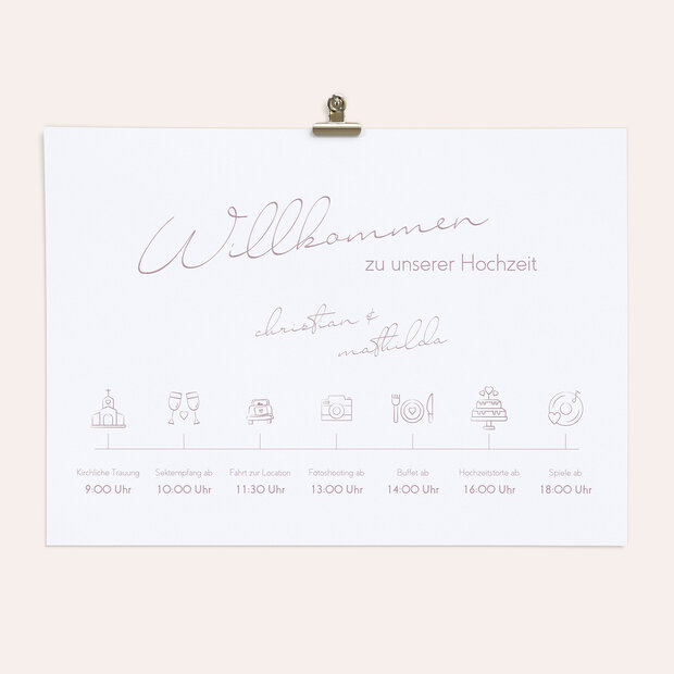 Ablaufplan Hochzeit - Wertvoll