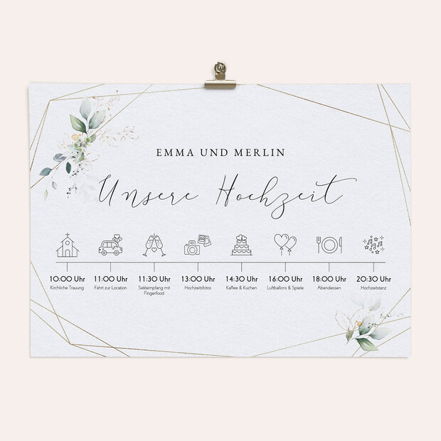 Ablaufplan Hochzeit - Traumbouquet