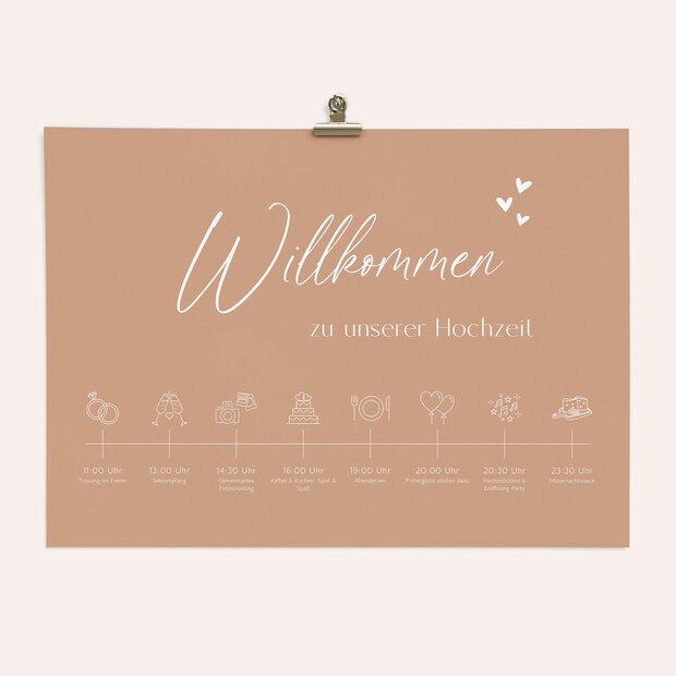 Ablaufplan Hochzeit - Romantische Verkündigung