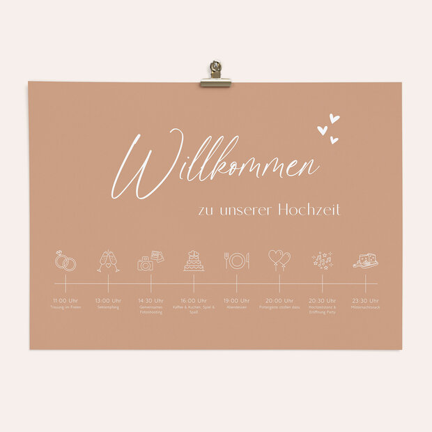 Ablaufplan Hochzeit - Romantische Verkündigung