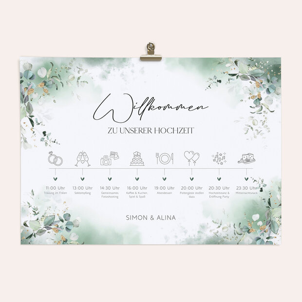 Ablaufplan Hochzeit - Anmutige Eleganz