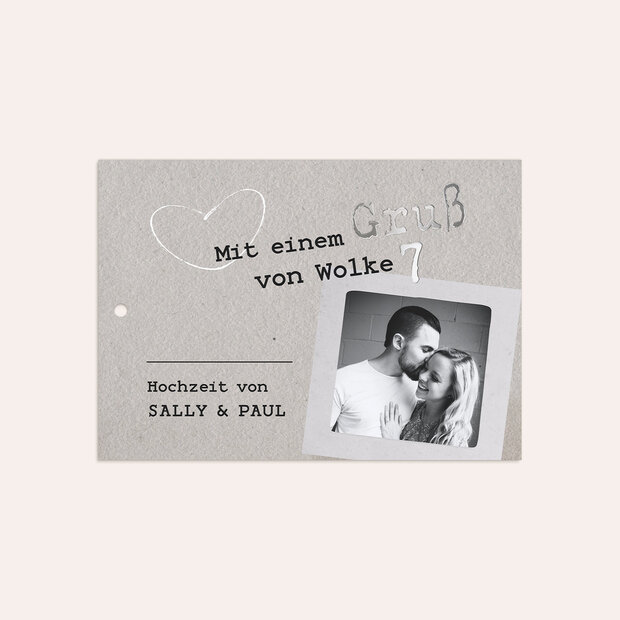 Ballonkarten Hochzeit - Love Ticket